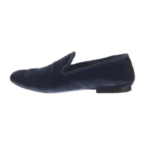 Vince Blue Suede Velvet Loafers